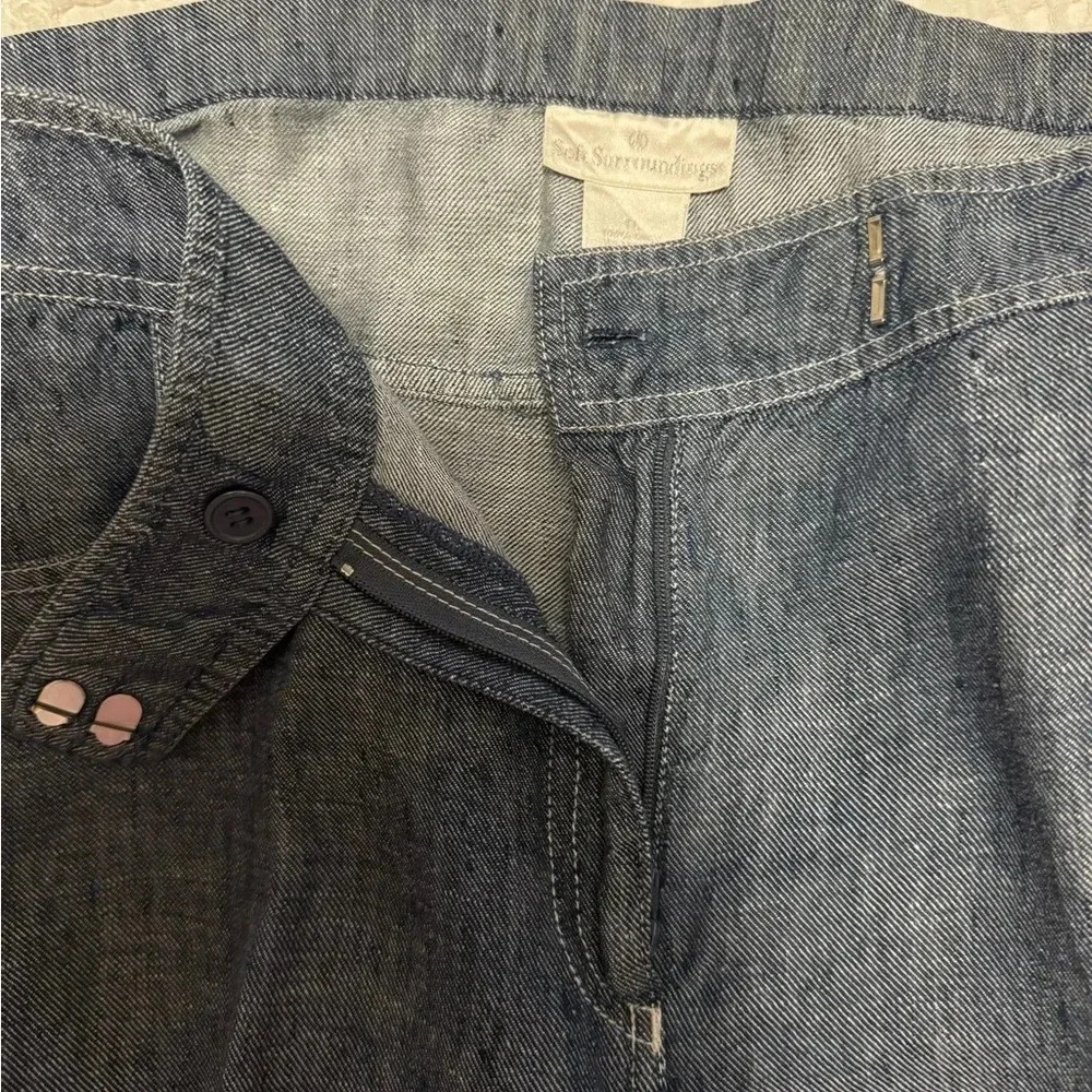 Soft Surroundings tall linen pants.   Smoke free home. - Picture 4 of 8
